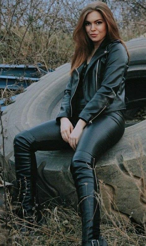 Pin By Lew Musselman On Biker Babes Leather Jacket Girl Leather Pants Outfit Leather Jackets