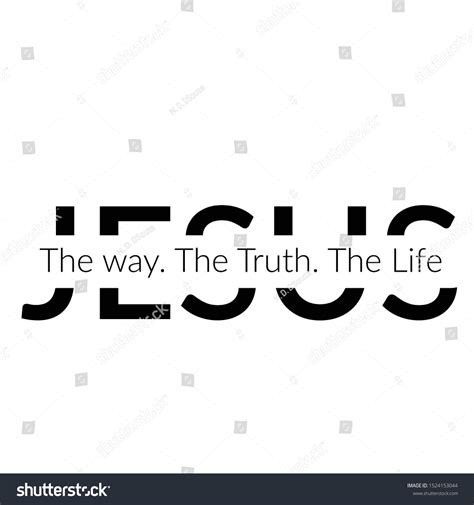 Christian Faith Jesus Way Truth Life Stock Vector Royalty Free