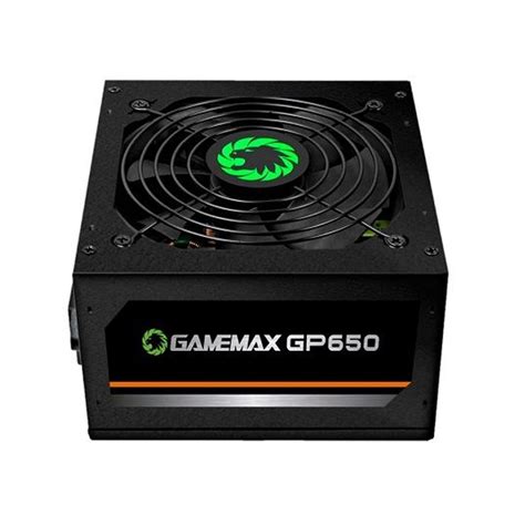 FONTE GAMER GAMEMAX GP650 PRETA 80 PLUS BRONZE 650W PFC ATIv Shopee