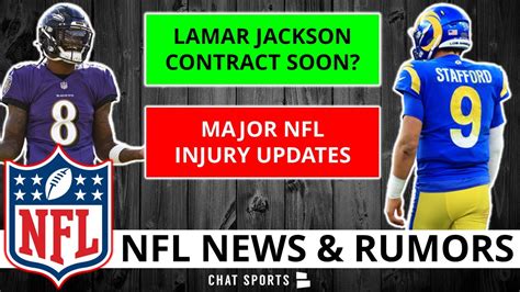 Lamar Jackson Contract Extension Soon Nfl Injury News On Matthew