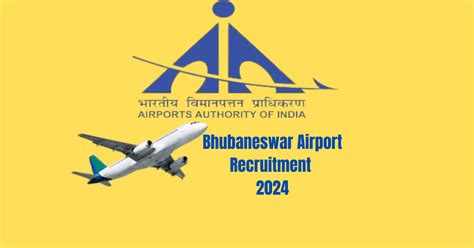 Bhubaneswar Airport 2024 Exciting Recruitment Oppurtunity