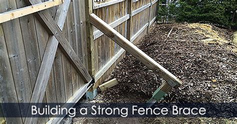 How to Brace a Fence Post - Installing and Bracing Fence Posts