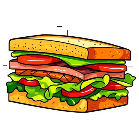 Premium Vector Sandwich Vector Illustration