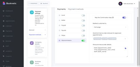 Appointment Booking Plugin With Woocommerce Payments Booknetic