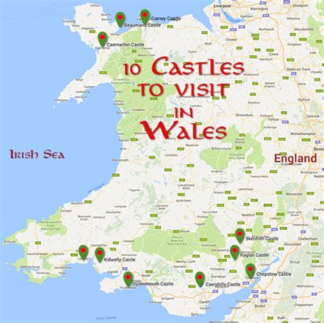 Castles In Wales Map