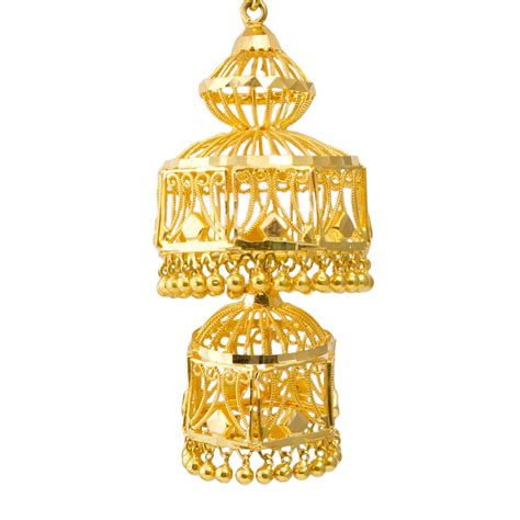 Hira Panna K Exclusive Gold Jhumka For Women Girls Hira Panna