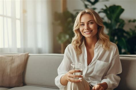 Generative Ai Healthcare Concept Blonde Caucasienne Mature V Tue D Une Tenue D Contract E Est