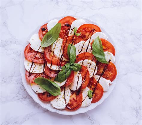 Caprese Tomaten Mozzarella Salat Mediterran K Stlich