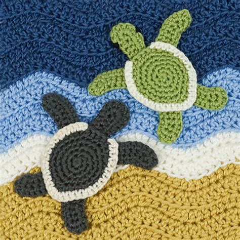 Baby Sea Turtle Applique Crochet Pattern Digital Pdf File Etsy