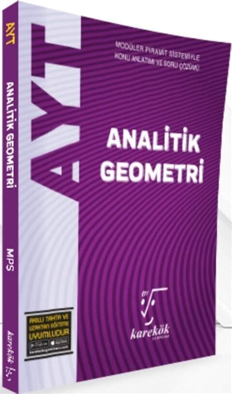 Karekök Yayınları AYT Analitik Geometri Konu Anlatımlı Soru Bankası