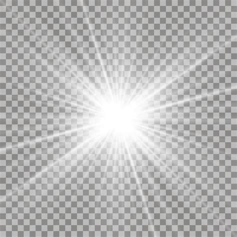 Premium Vector White Beautiful Light Explodes With A Transparent