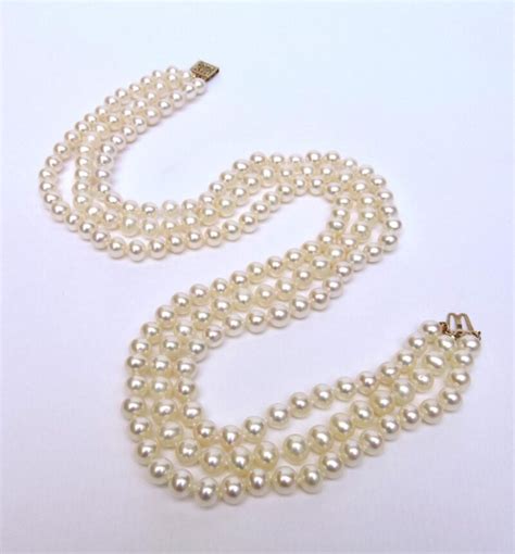 Strand Freshwater Pearl Necklace With Karat Gold