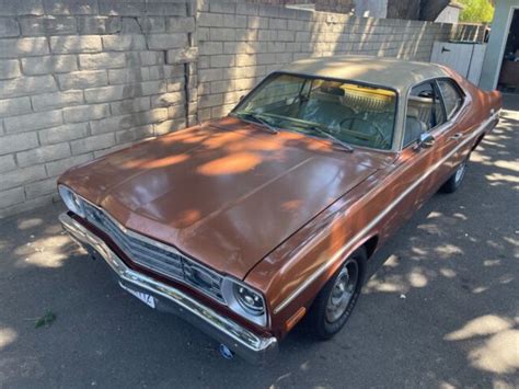 Plymouth Duster Coupe Brown Rwd Automatic Gold Duster Mopar Dodge