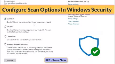 How To Configure Scan Options In Windows Security On Windows Youtube