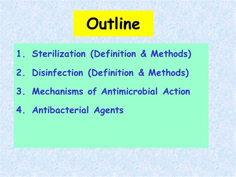 Sterilization Disinfection and Antibacterial Agents Pin Lin 凌 斌