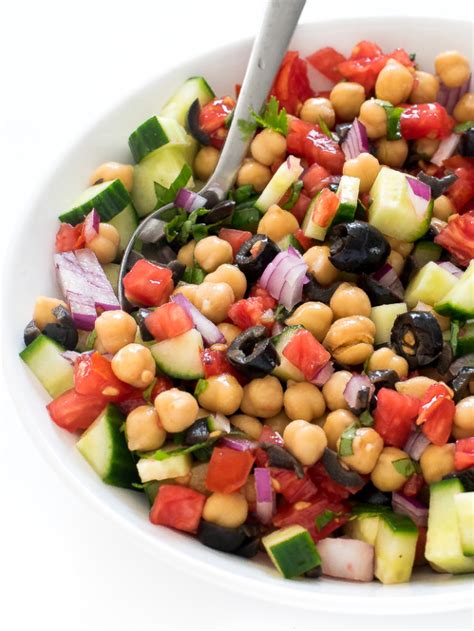 Mediterranean Chickpea Salad Recipe Chef Savvy