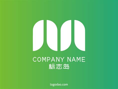 M字母幻彩标志标识logo免费下载 标志岛