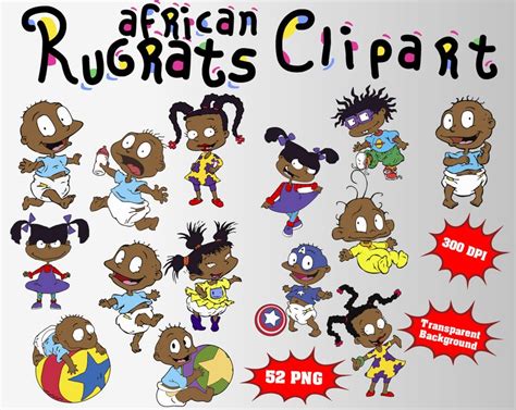 African American Rugrats Svg 563 SVG PNG EPS DXF File