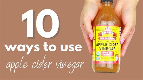 10 Beauty Uses Of Apple Cider Vinegar Youtube