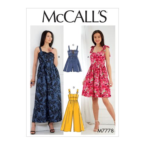 Mccall S Misses Dresses Romper And Jumpsuit