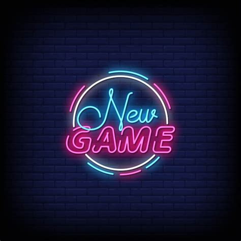 Premium Vector New Game Neon Signs Style Text