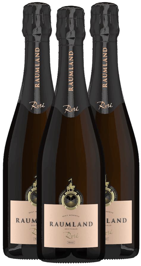 3x Vorteils Weinpaket Rosé Reserve Brut Sekthaus Raumland vinello de