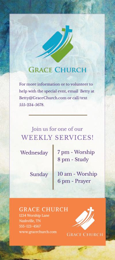 Church Outreach Program Flyer Template Mycreativeshop