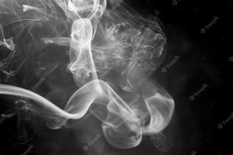 Premium Photo White Smoke On Black Background On Black Background