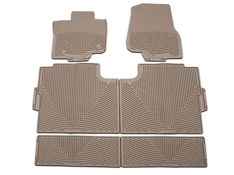 Weathertech F 150 All Weather Front Rear And Under Rear Seat Rubber Floor Mats Tan W345tn