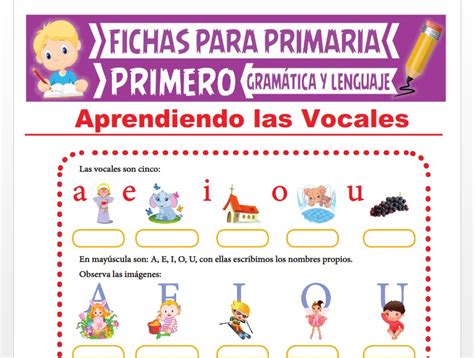 Actividades Con Las Vocales Para Primer Grado Cuadernillo Para Las