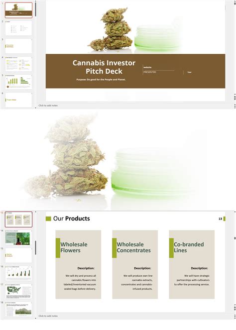 Cannabis Cultivation Extraction And Manufacturing Investor Pitch Deck Template Business Plan