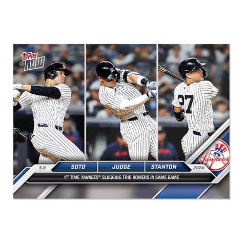 Aaron Judge Giancarlo Stanton Juan Soto Mlb Topps Now Card