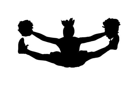 Cheerleading Silhouette Clip Art at GetDrawings | Free download