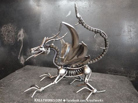 Mini Metal Little Dragon Small Item Etsy Metal Art Scrap Metal Art Metal Art Welded