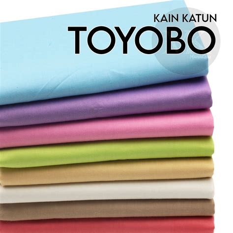 Jual Kain Katun Polos Toyobo Fodu Original Bahan Gamis Tunik Meteran