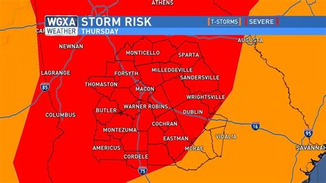 Thursday Afternoon Update Severe Storms Remain Possible Wgxa