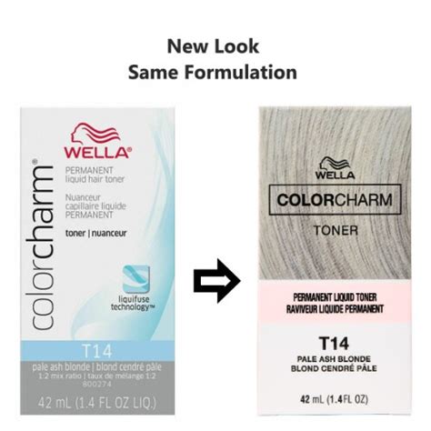 T Pale Ash Blonde Wella Color Charm Permanent Liquid Hair Toner