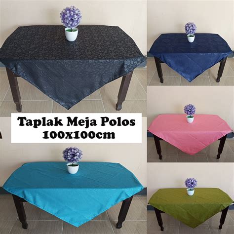 Jual Taplak Meja Ruang Tamu Minimalis Bentuk Kotak Persegi 100x100cm