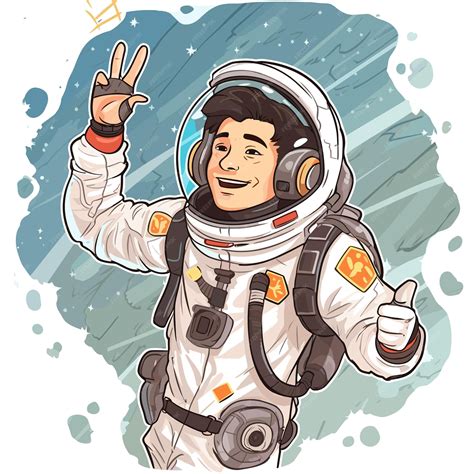 Premium Vector Astronaut And Space Illustration