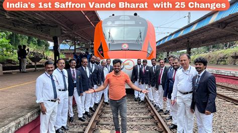 First Exclusive Saffron Vande Bharat Express With 25 Changes