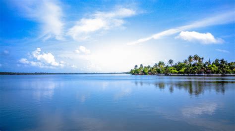 Island Palm Trees Sky Cloud 4k Hd Wallpaper