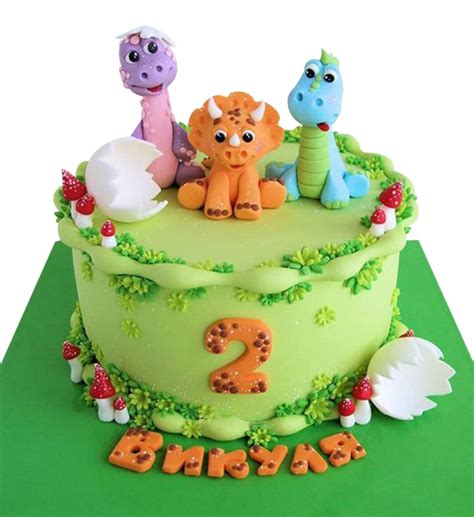 Huathy Three Baby Dinosaur Cake Toppers For Baby Shower Boys Girls