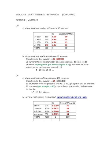 Pdf Ejercicios Tema 3 Muestreo Y EstimaciÓn Soluciones · Pdf Fileejercicios Tema 3