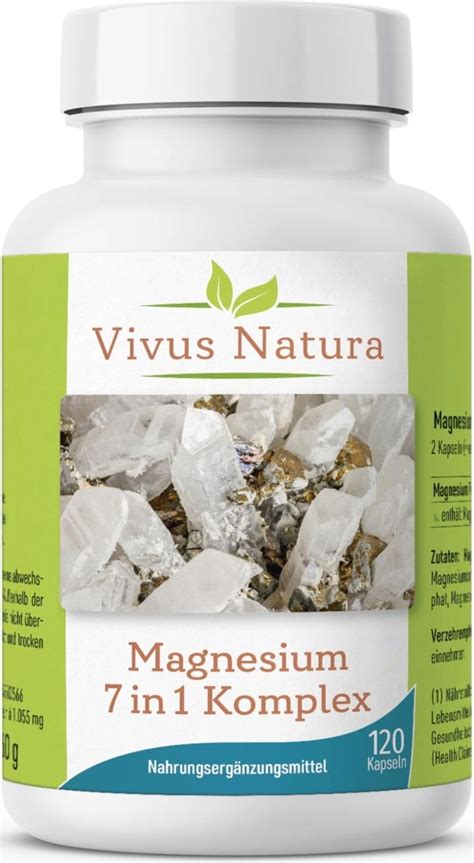 Magnesium 7 In 1 Complex 120 Capsules Vivus Natura VitalAbo