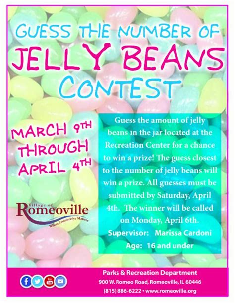 Jelly Bean Contest Romeoville – 365 Check it Out!