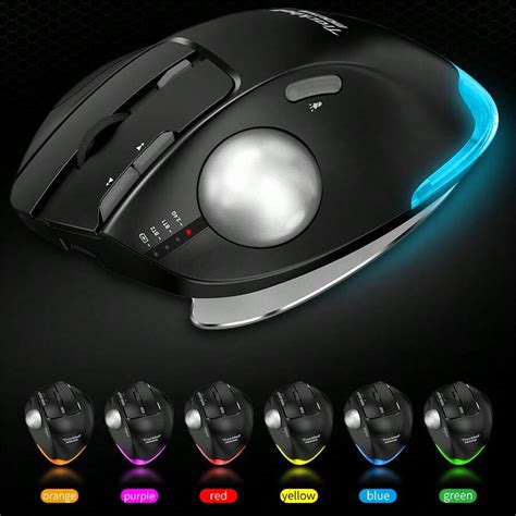 Jomaa Ergonomic Dual Model 24g Wireless Trackball Mouse Trackball