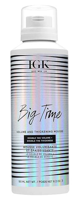 Igk Big Time Volume And Thickening Hair Mousse 62 Fl Oz