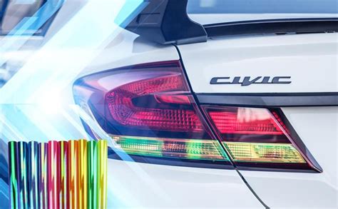 Lzlrun 12 By 48 Inches Self Adhesive Auto Car Tint Chrome Chameleon Headlight Taillight Fog