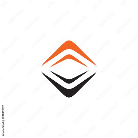 Rhombus Shape Illustration For Company Logo Design Stock Vector Adobe