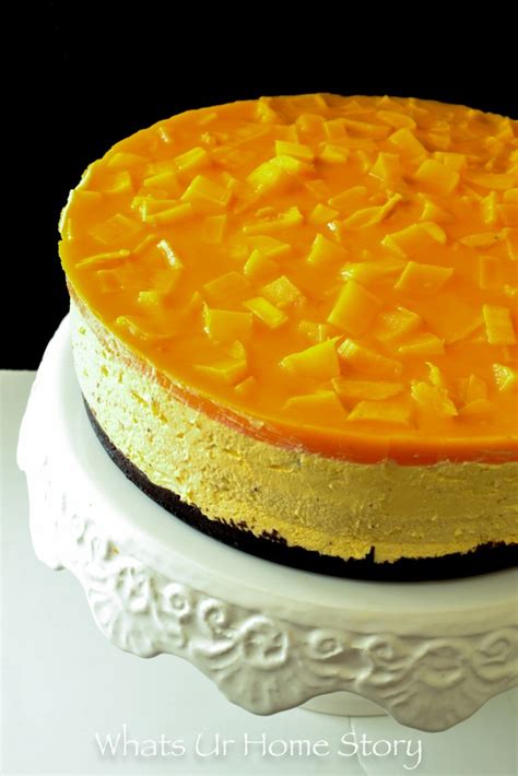 Mango Cheesecake No Bake Recipe Whats Ur Home Story